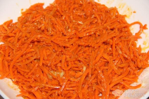 Салат из курицы с корейской морковкой фото