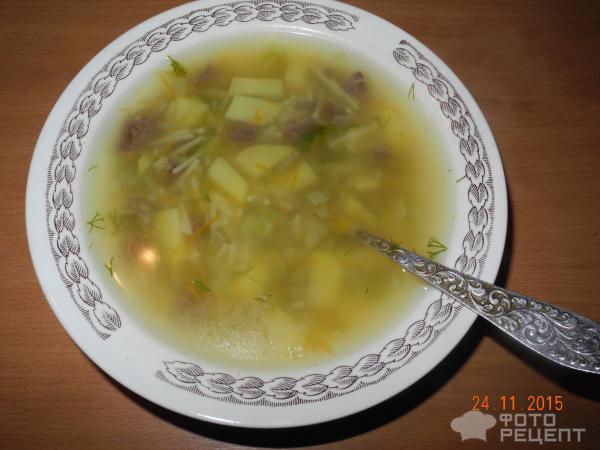 картофельный суп с мясом