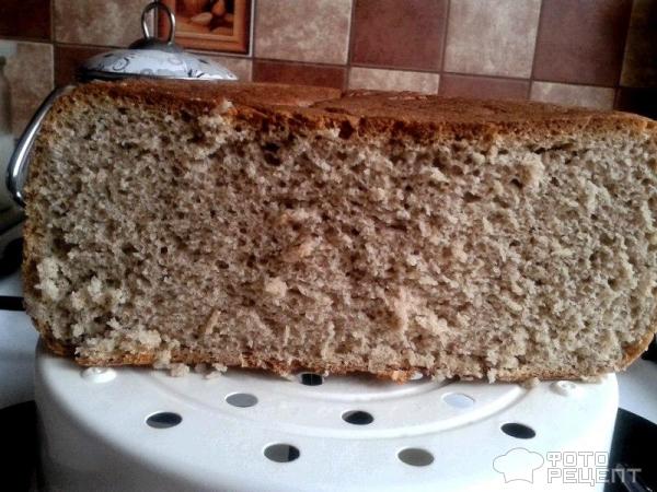 Хлеб с ржаной и пшеничной мукой, приготовленный в мультиварке фото