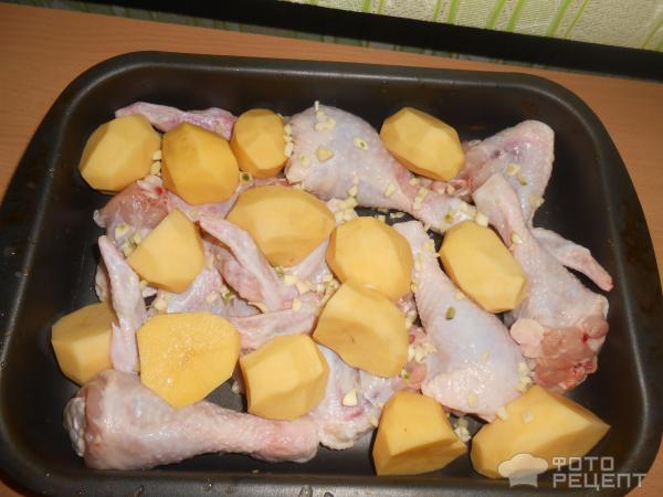 Курица в сметанно - майонезном соусе, на обед