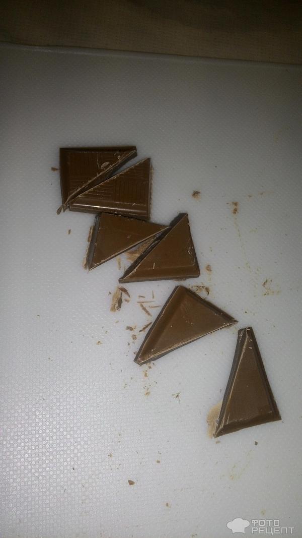 Печенье Творожные треугольники с шоколадом фото