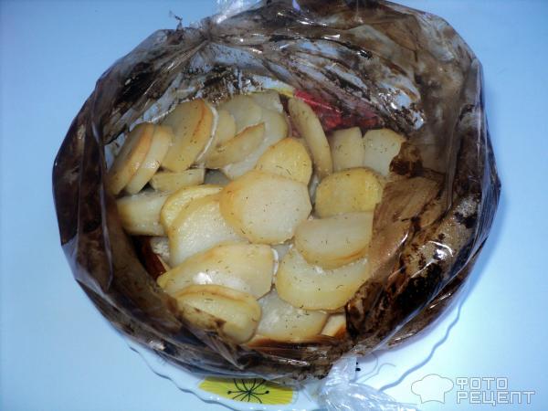 Картофель, запеченный в сметане фото