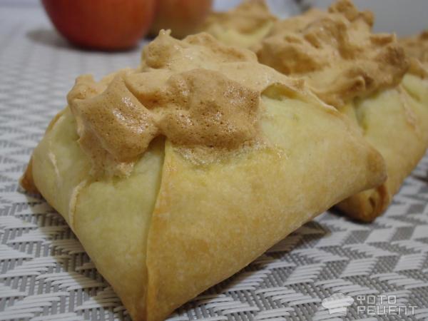 Печенье Узелки с яблоками фото