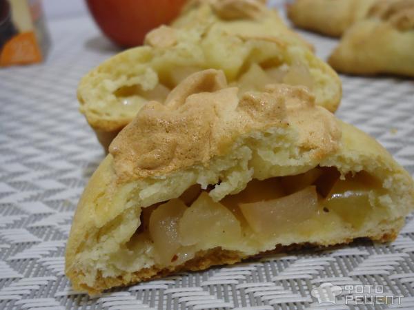 Печенье Узелки с яблоками фото