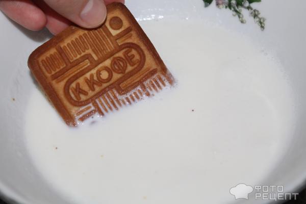 Торт из печенья и творога фото