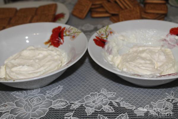 Торт из печенья и творога фото