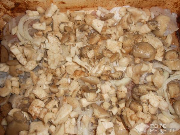 Филепонгасиуса с грибами в духовке фото
