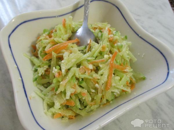 полезный салат из зеленой редьки