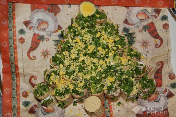 Новогодняя закуска Зеленая елочка фото