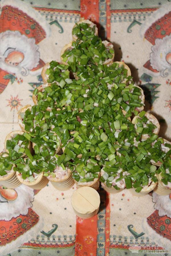 Новогодняя закуска Зеленая елочка фото