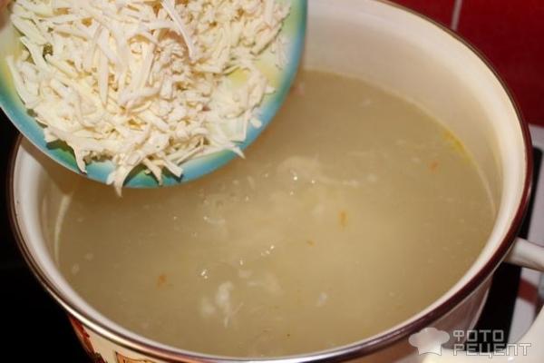 Сырный суп с ветчиной фото