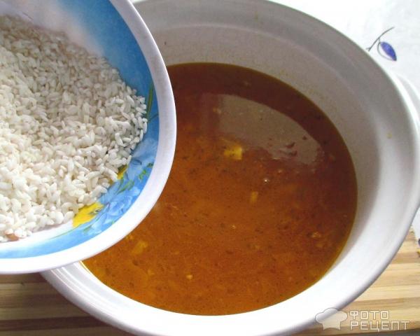 приготовление рисового супа