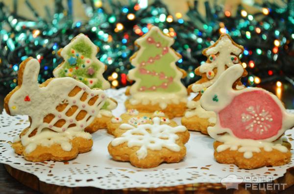 Рождественское имбирное печенье фото