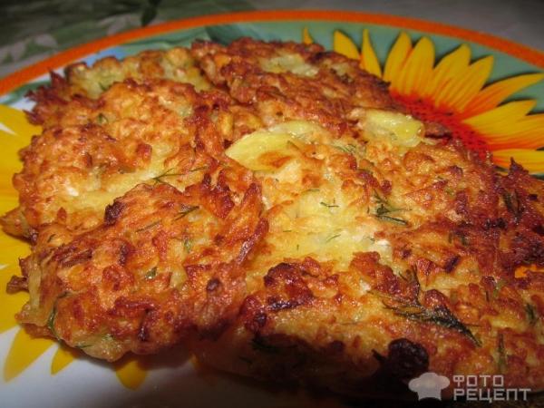 Драники с овощами фото