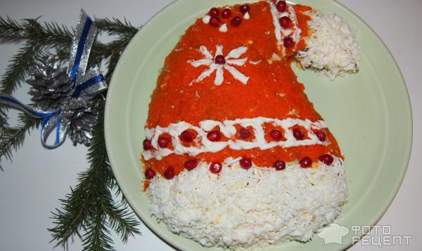 Шапка деда мороза или колпак Санта Клауса фото