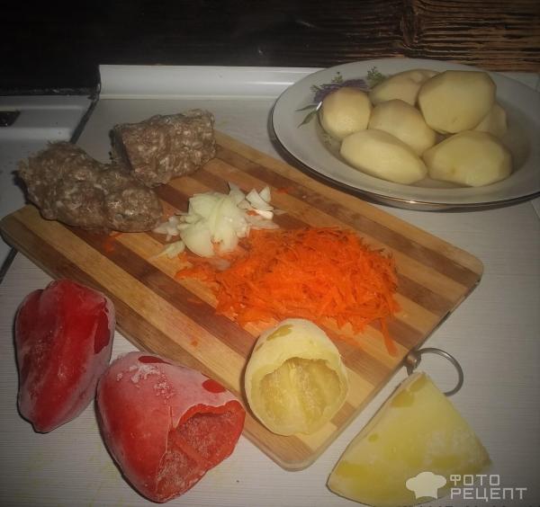 Фаршированные перцы, приготовленные в мультиварке фото