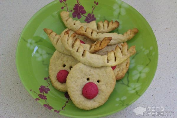 Печенье Рождественские олени фото