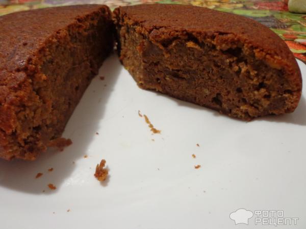 Шоколадный кекс с тыквой в мультиварке фото