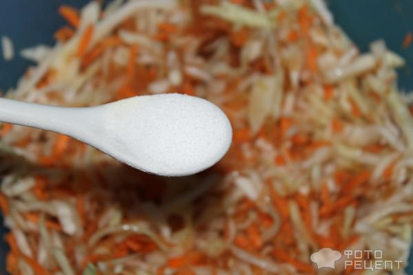 Салат из свежей капусты с овощами фото