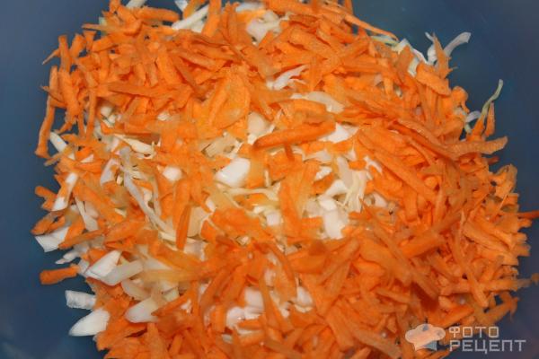 Салат из свежей капусты с овощами фото