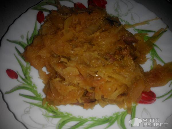 Капуста тушеная с овощами фото