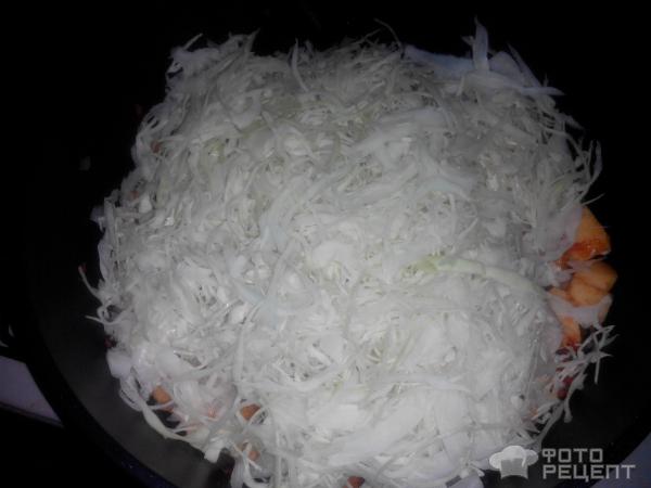 Капуста тушеная с овощами фото