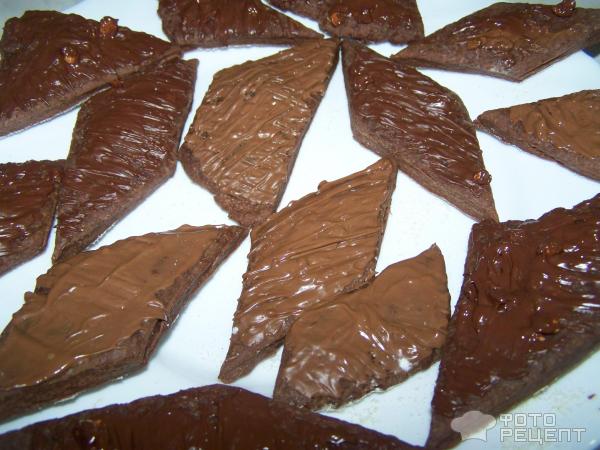 Шоколадные коржики фото