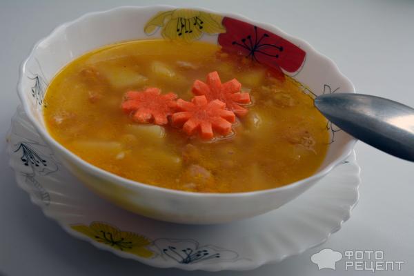 Домашний рецепт горохового супа с копчеными крылышками пошагово с фото