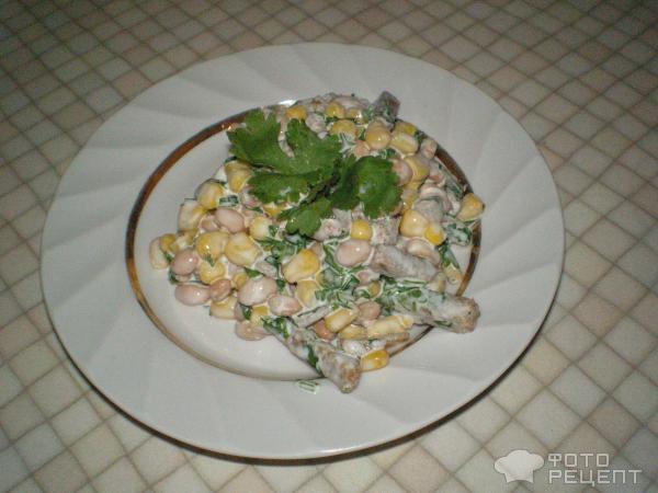 Салат С кукурузой и фасолью фото