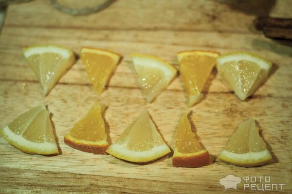 лимон апельсин фрукты дольки