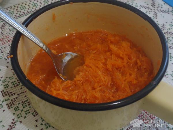 Мокрый морковный кекс фото