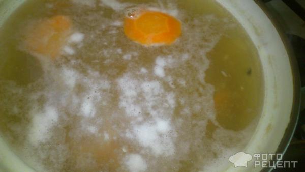 Суп с фрикадельками и горохом фото