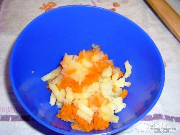 Пюре для грудничка из картофеля и моркови в пароварке фото