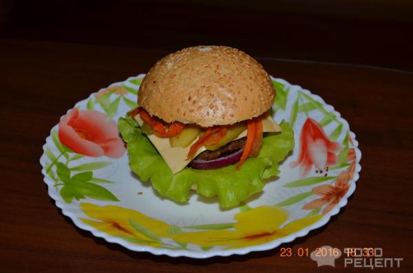 рецепт гамбургера из макдональдса с котлетой | Дзен