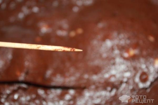 Пирожное Брауни. Шоколадный вулкан фото