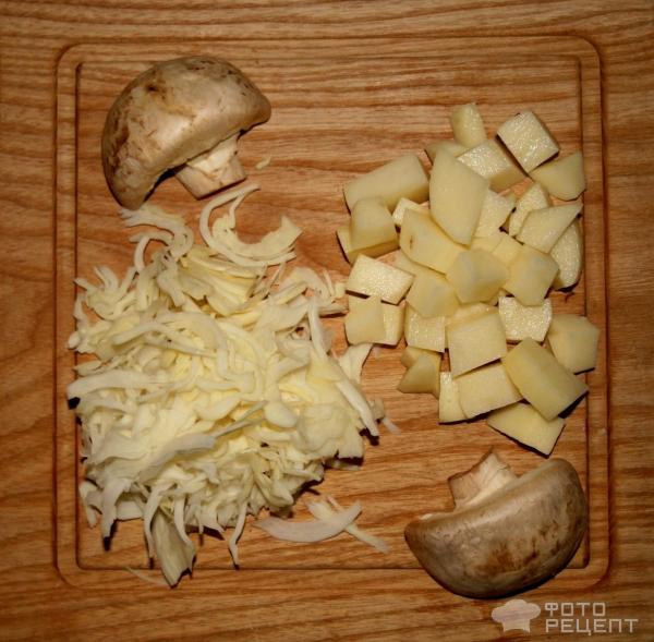Белые щи с грибами фото