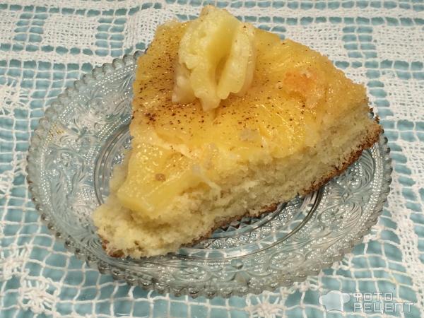 Пирог с ананасами фото