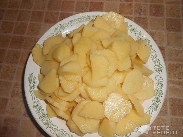 Жареный картофель с опятами фото