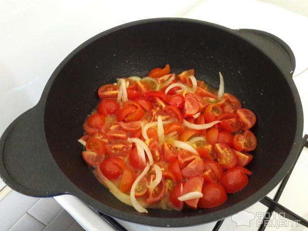 Мерлуза с помидорами Черри фото
