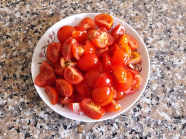 Мерлуза с помидорами Черри фото