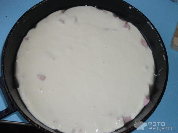 Пирог с сыром и сосиской фото