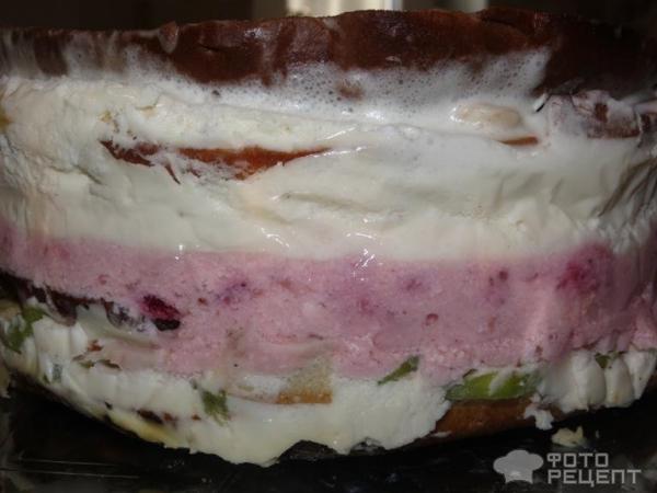 Бисквитный торт с фруктами 8 марта фото