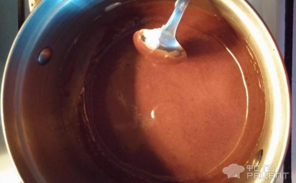 Торт Бисквит с персиком в шоколадной глазури фото
