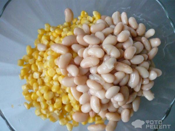 Салат из кукурузы, фасоли и сухарей – пошаговый рецепт приготовления с фото