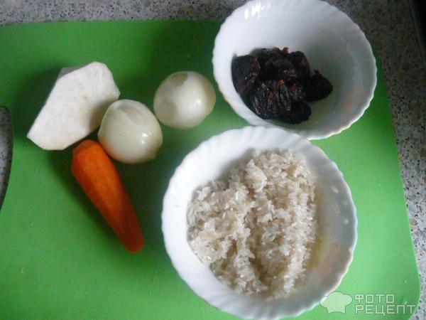 Суп рисовый с черносливом фото