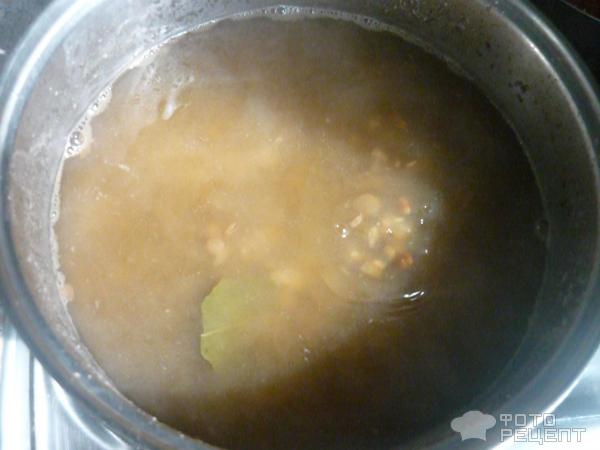 Суп из зеленой чечевицы фото