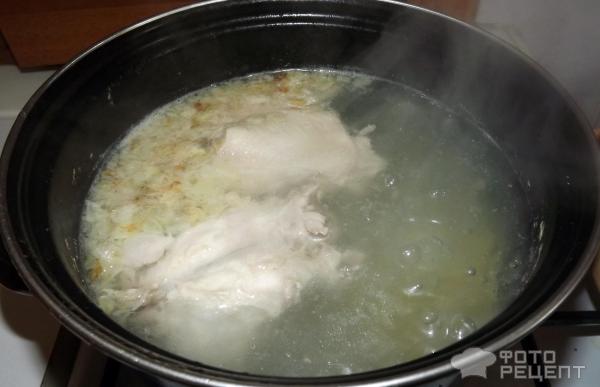 Суп-лапша с курицей фото