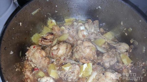 Куриные крылья в остром медовом соусе фото