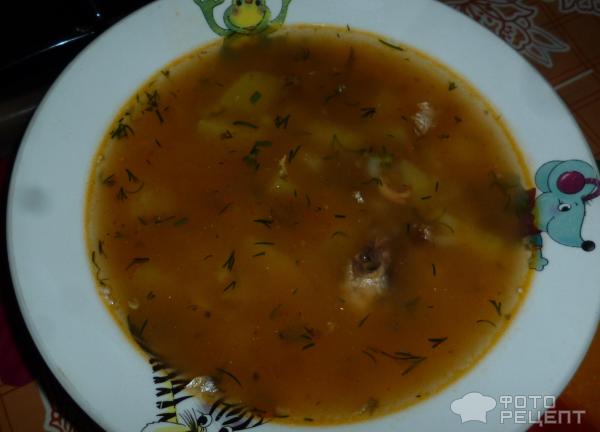 Рыбный суп из кильки в томатном соусе
