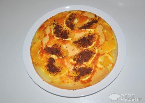 Бисквит с апельсином фото